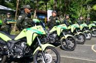 Llegan nuevas motos a la Policía del Urabá 