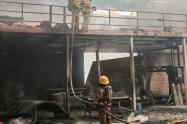 Incendio en colchonería de Marinilla, Antioquia