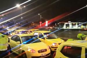 Taxistas en Bogotá