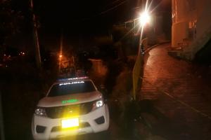 Sitio en que fue acribillada una madre de familia, por que se opuso al reclutamiento