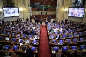 El Congreso de la República, en Bogotá