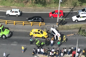 Una persona herida dejó accidente de transito en las Palmas  