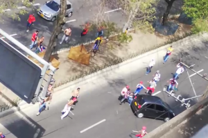 Enfrentamiento de hinchas del Deportivo Independiente Medellín 