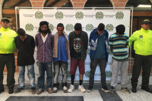 Capturan a seis integrantes del combo de la Inmaculada en Caldas, Antioquia 