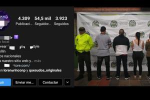 Con 54 mil seguidores en Instagram, desmantelan banda de contrabandistas en Medellín. 