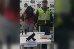 Mujer capturada en Cisneros, Antioquia