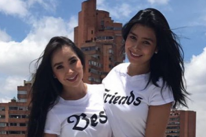 Paola Jara y su hermana