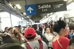 Caos en el metro de Medellín, el sistema funciona de manera restringida 