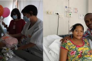 Padres de los trillizos que nacieron en Medellín