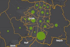 Comunas con casos de personas recuperadas en Medellín