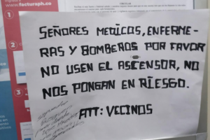 Discriminaron a personal médico en urbanización en Medellín