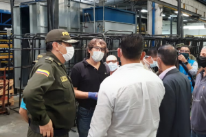 Policía apoyó entrega de 150 camas para COVID- 19 en Envigado
