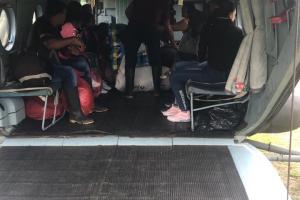 Evacuación familias 