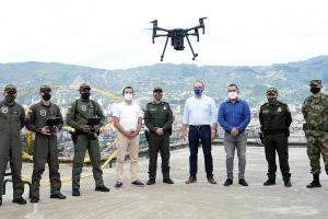 Con drones de vigilancia, autoridades de Itagüí, Antioquia, vigilan los puntos más violentos