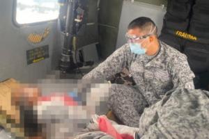 Fuerza Área rescató a una menor que resultó herida por mina antipersonal en Murindó, Antioquia