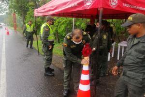 Puestos de control sanitario en Antioquia