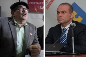 Rodrigo Londoño y Salvatore Mancuso