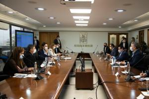 Reunión del presidente Iván Duque con el alcalde de Medellín y el gobernador encargado de Antioquia