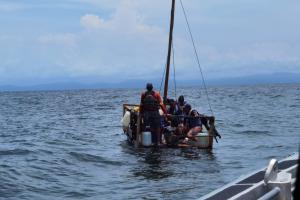 Migrantes rescatados en Necoclí, Antioquia