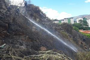Incendio forestal en Medellín