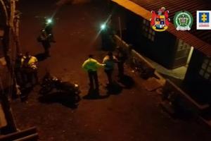 Momento de la captura de los sindicados en Urabá. 