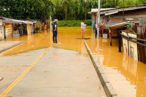 Inundaciones en Vegachí, Antioquia. 
