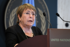 Michelle Bachelet, alta comisionada de Derechos Humanos de la ONU