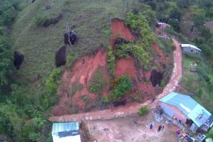 Deslizamiento en Vegachí, Antioquia