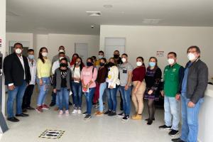 Profesionales de la salud que llegaron de Barranquilla para apoyar en Antioquia