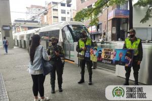 Campañas de la Policía en Medellín frente a las restricciones de este puente festivo