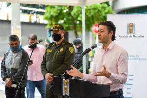 El alcalde Daniel Quintero entrega balance sobre homicidios en la ciudad
