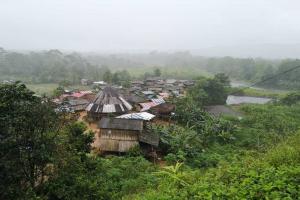 Lugar del desplazamiento en Bahía Solano, Chocó.