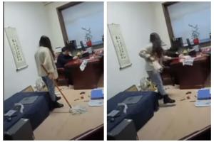 Mujer acosada en China