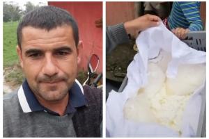 Campesino regala cuajadas en protestas