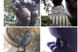 Vandalizaron dos esculturas del maestro Fernando Botero en Medellín