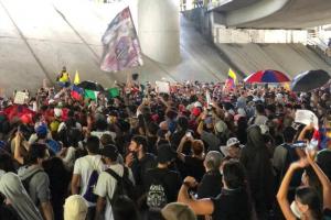 Las manifestaciones cumplen tres meses en el país.