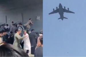 En Kabul dos personas mueren al caer de avión en el que intentaban huir