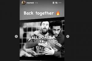 Lionel Messi y Neymar en Barcelona.