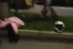 Motociclista murió al chocar contra un poste en la avenida 33 de Medellín