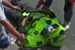 Balacera dejó dos policías heridos en Guarne, Antioquia