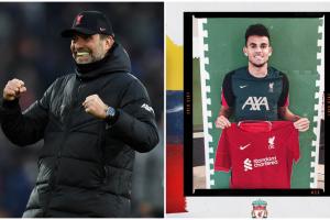 Jurgen Klopp y Luis Díaz