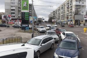 Vías de Kiev en Ucrania