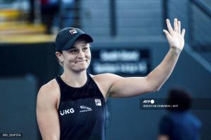 Ashleigh Barty en el Abierto de Australia de 2022.