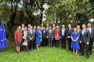Gustavo Petro y los embajadores de la UE
