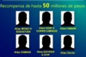 Cartel de los hombres más buscados 