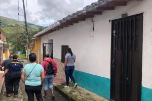 Casas que se desplomaron en Ebéjico, Antioquia
