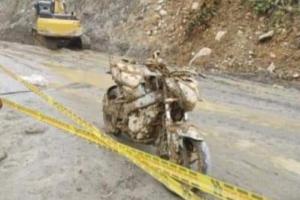 Deslizamiento en el sector El 18 de la vía Medellín Quibdó