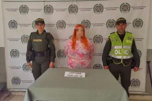 La capturada fue dejada a disposición de la autoridades competentes.