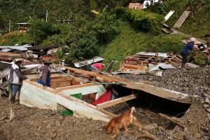 Desbordamiento de la quebrada El Tigre de Camparrusia, Dabeiba, Antioquia