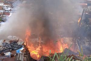 Incendio en Bello